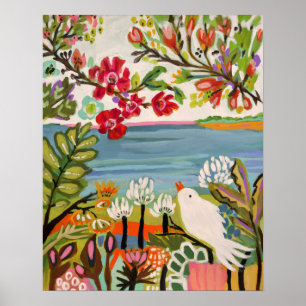 Birds in the Garden Poster