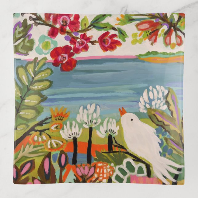Birds in the Garden Trinket Tray (Front)
