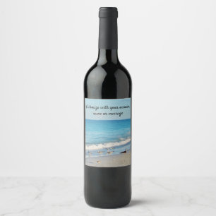 Birds in the Morning Surf Wine Label