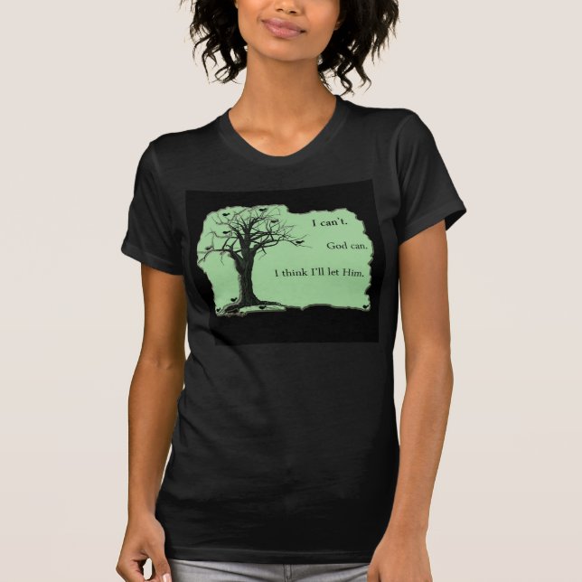 Birds in Tree - Mint Green - Tshirt (Front)