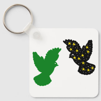 Birds Keychain – Dual Wing Silhouette Mark