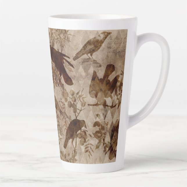 Birds Latte Mug (Right)