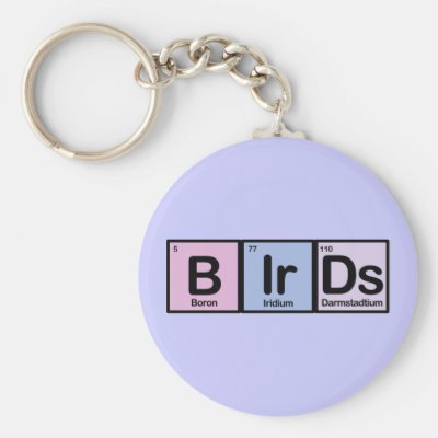Birds made of Elements Keychain