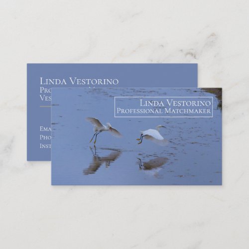 Birds Matchmaker Modern Outdoors Nature Template Business Card