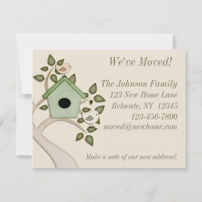 Birds Moving Announcement (Front)