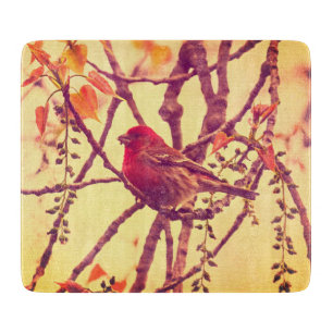 Birds Nature Bird Purple Finch Cutting Board