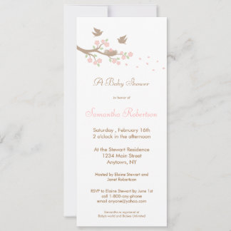 Birds Nest Baby Shower Invitation