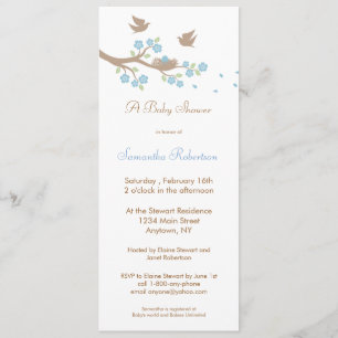 Birds Nest Baby Shower Invitation