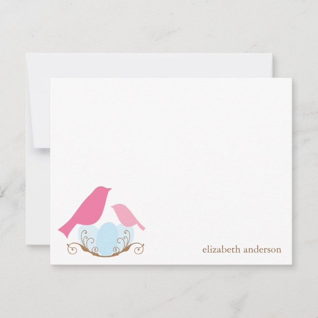 Birds Nest Flat Thank You Cards (Front)