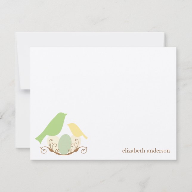 Birds Nest Flat Thank You Cards (Front)