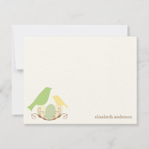 Birds Nest Flat Thank You Cards