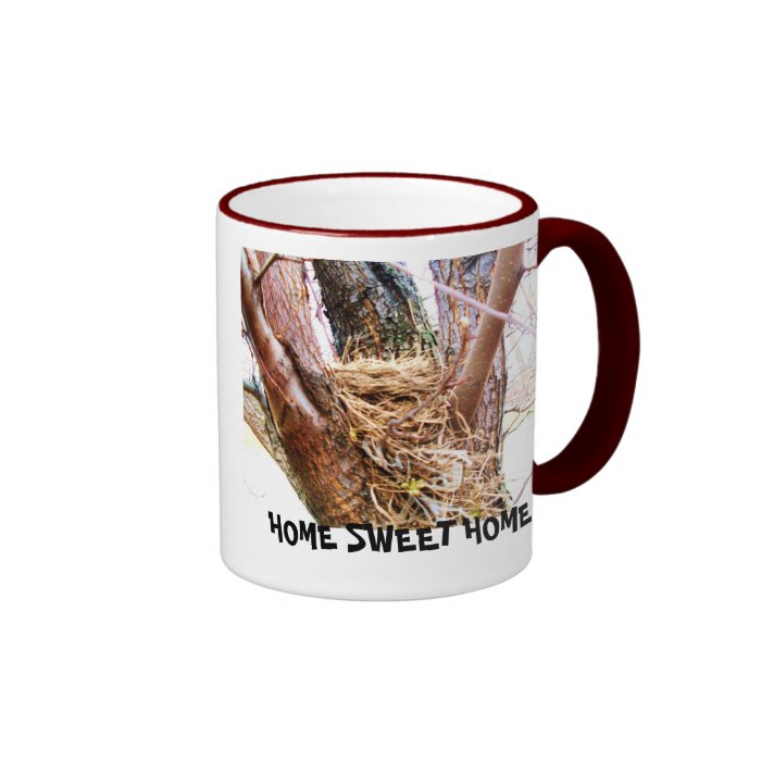 BIRDS NEST"HOME SWEET HOME" coffee mug