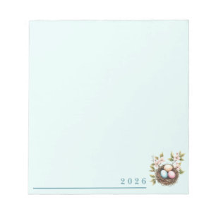 Bird's Nest Springtime Notepad