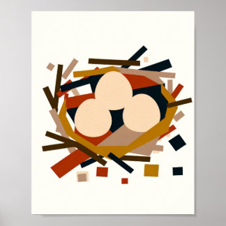 Bird'S Nest - Wildlife Art Poster