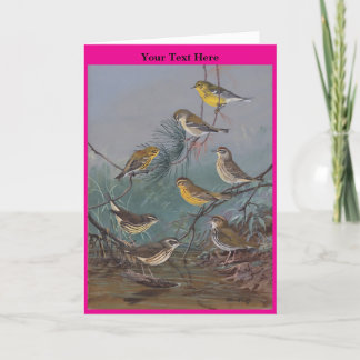 Birds no4 thank you card