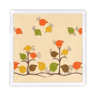 Birds of a Feather Acrylic Tray