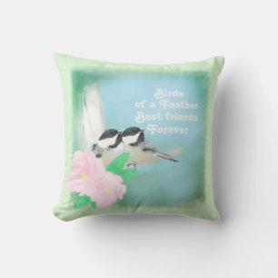 Birds of a Feather Best Friends Forever Throw Pill Pillow