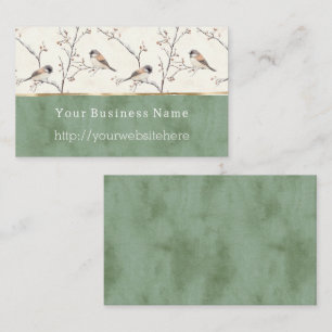 Birds of A Feather Business name website Business Card