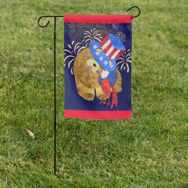 BIRDS OF A FEATHER - Chow dog Garden Flag (In SItu)