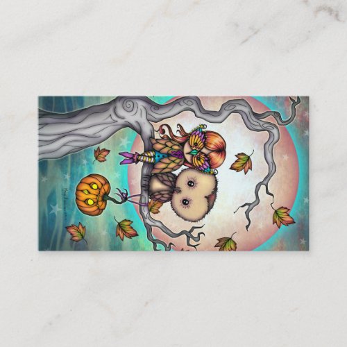 Birds of a Feather Cute Halloween Art Business Card