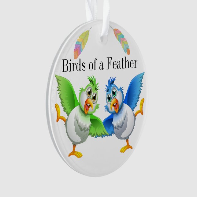 Birds of a Feather Family - Friends Ornament (Front)