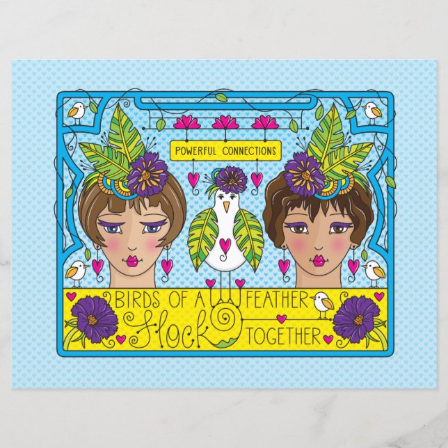 Birds Of A Feather_Flat Paper Sheet 11"x8.5" (Front)
