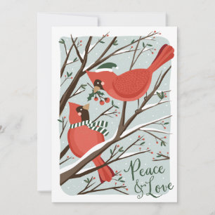 Birds of a Feather Non-Photo Holiday Card