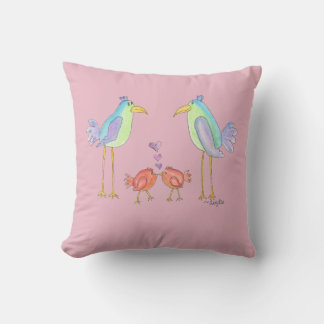 Birds of a Feather Throw Pillow