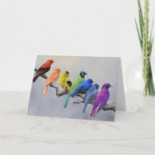 Birds of All Colors Card