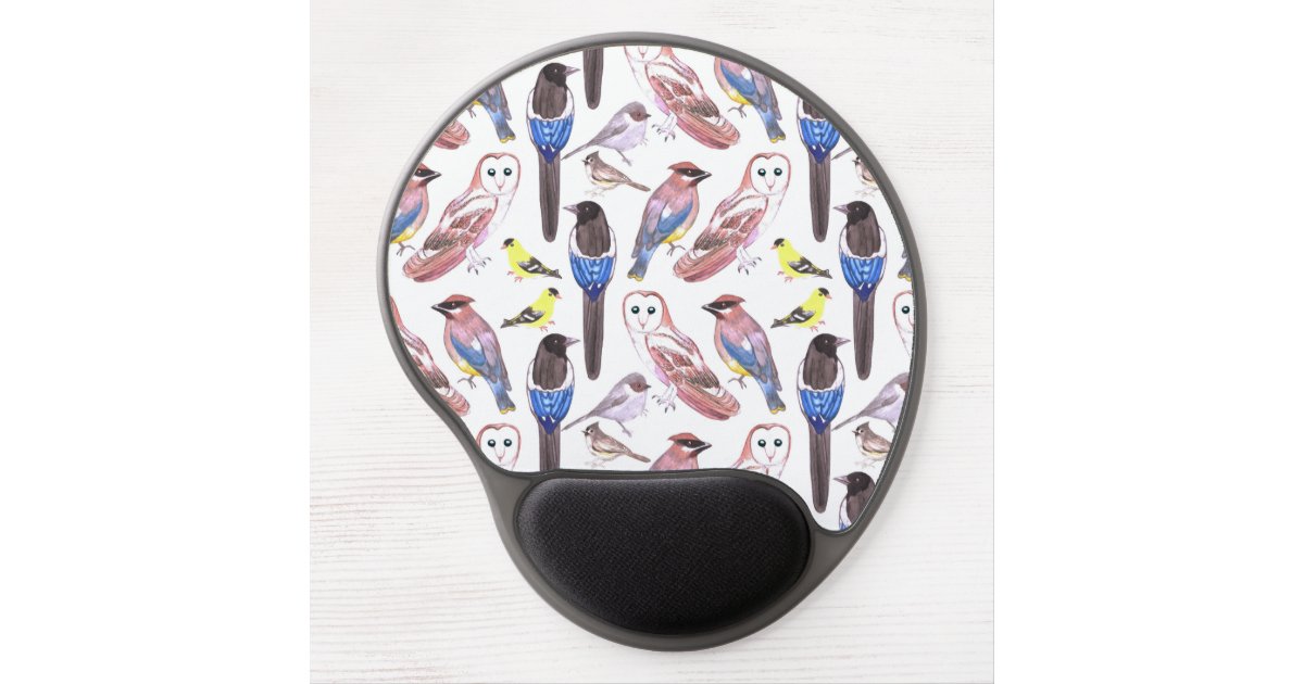 Birds of America in watercolor- Bird lovers Gel Mouse Pad