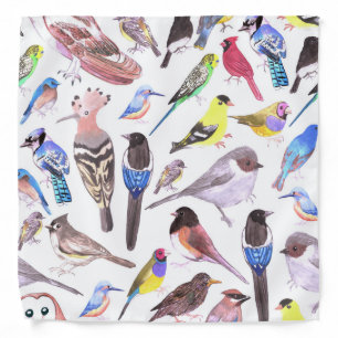 Birds of America- pets and wild birds Bandana