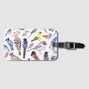 Birds of America- pets and wild birds Luggage Tag