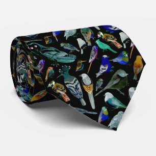 Birds of America- pets and wild birds Neck Tie