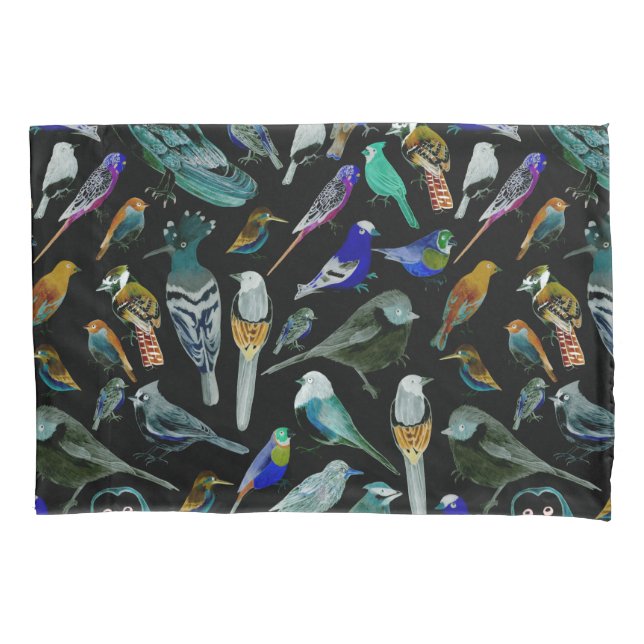 Birds of America- pets and wild birds Pillow Case (Front)