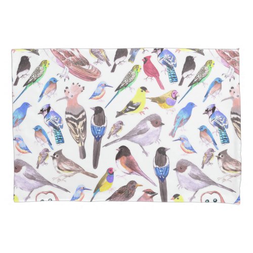 Birds of America_ pets and wild birds Pillow Case