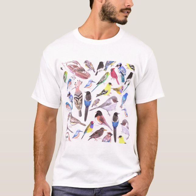 Birds of America- pets and wild birds T-Shirt (Front)