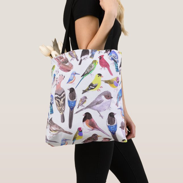 Birds of America- pets and wild birds Tote Bag (Close Up)
