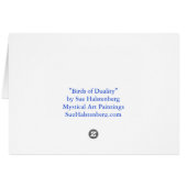 "Birds of Duality- Peacock Lady" Cards (Back Horizontal)