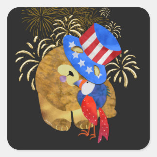 BIRDS OF FEATHER square stickers