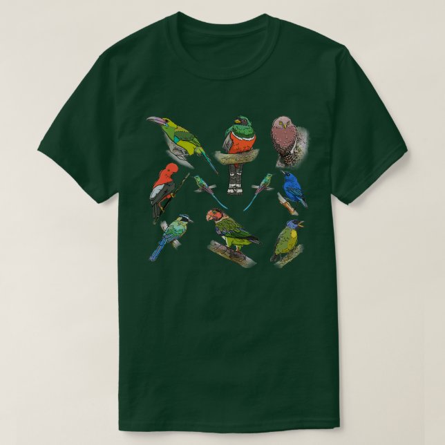 Birds of Mashpi Ecuador T-Shirt (Design Front)