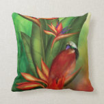 Birds Of Paradise Art Designer Pillow