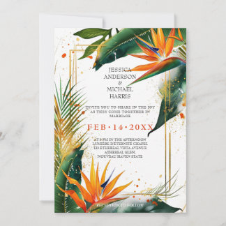 Birds of Paradise Bliss Invitation