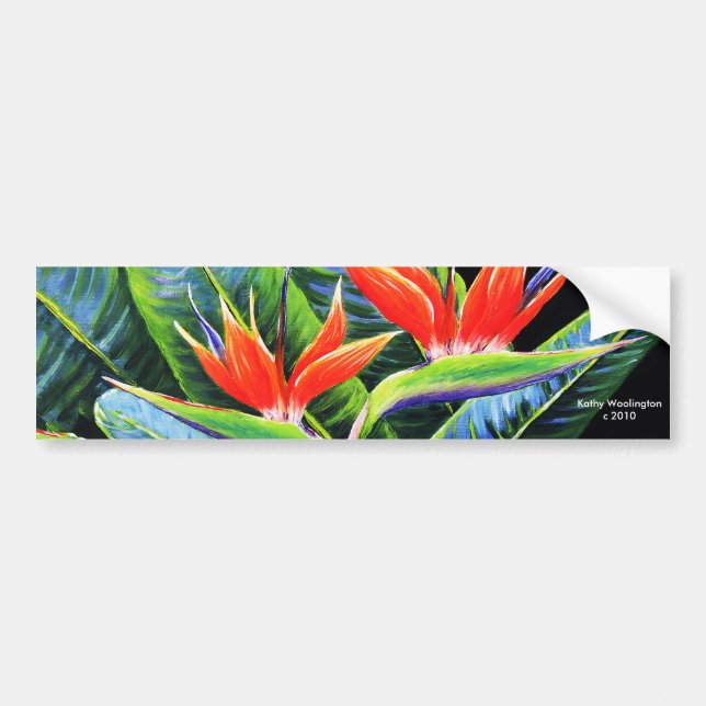 Birds of Paradise Bumper Sticker (Front)