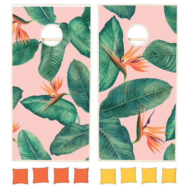 Birds of Paradise Cornhole Boards Set (Set)