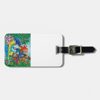 Birds Of Paradise Luggage Tag by gailgastfield at Zazzle