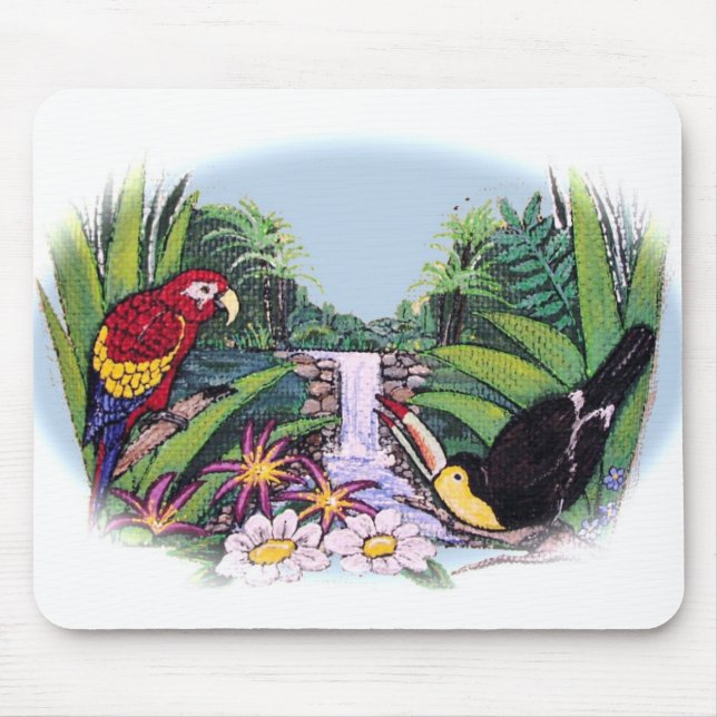 Birds of Paradise Mouse Pad (Front)