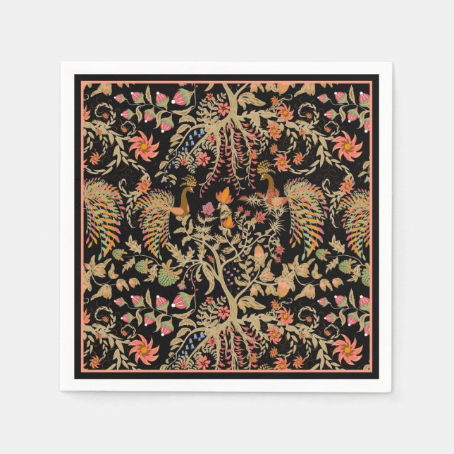 Birds of Paradise Paper Napkins (Front)