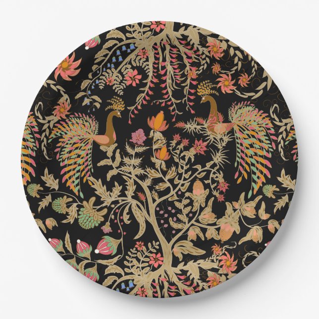 Birds of Paradise Paper Plates (Front)