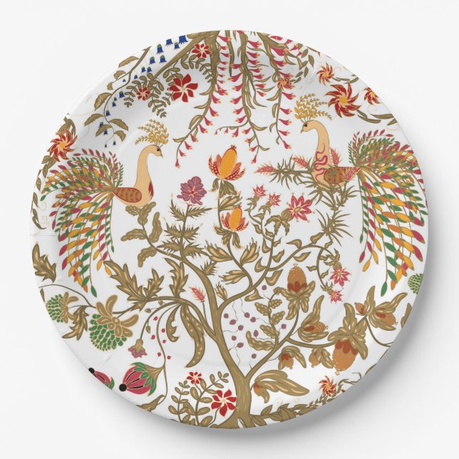 Birds of Paradise Paper Plates (Front)