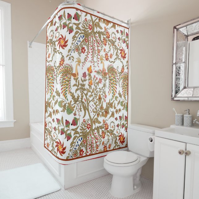 Birds of Paradise Shower Curtain (In Situ)
